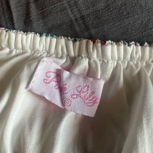 Pink Lily Woman’s Floral Print Stretchy Easter Spring Scrunch Dress Size Small - Picture 6 of 6